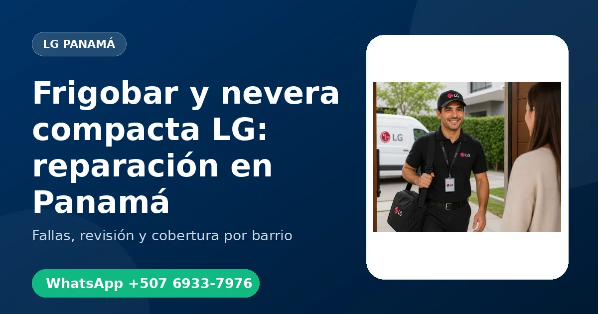 Frigobar y nevera compacta LG en Albrook