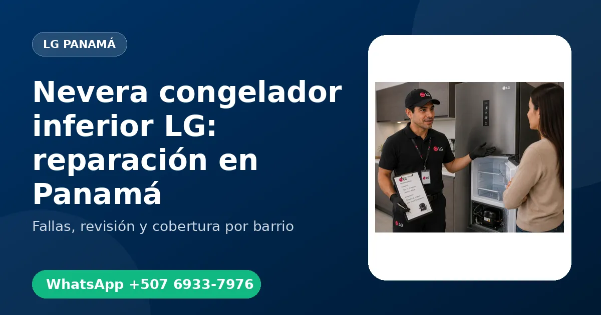 Nevera congelador inferior LG en El Dorado