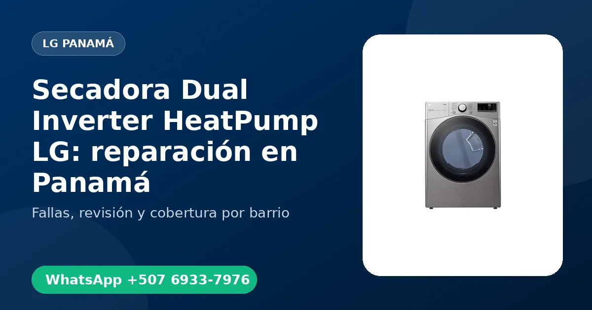 Secadora Dual Inverter HeatPump LG en Punta Pacífica