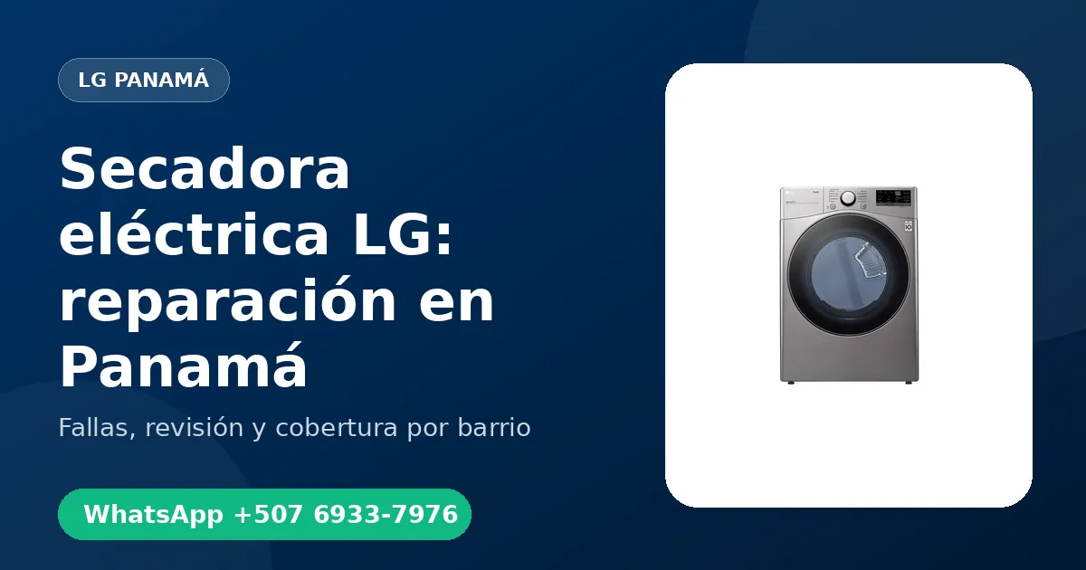 Secadora eléctrica LG en David