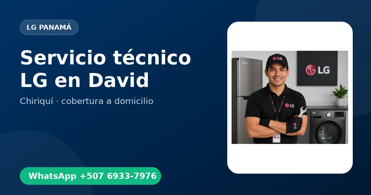 Técnico a domicilio LG en David