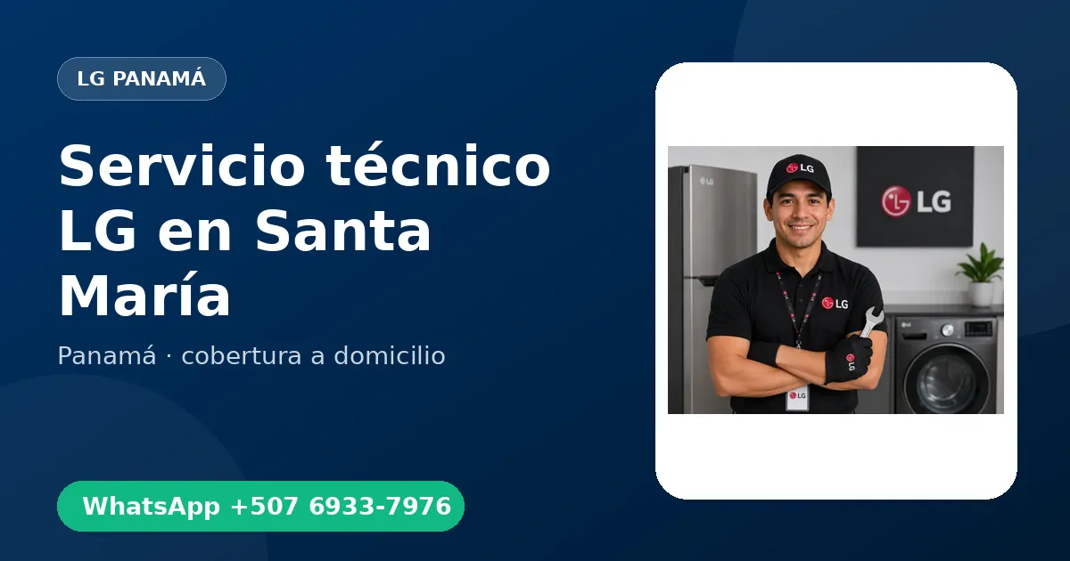 Técnico a domicilio LG en Santa María