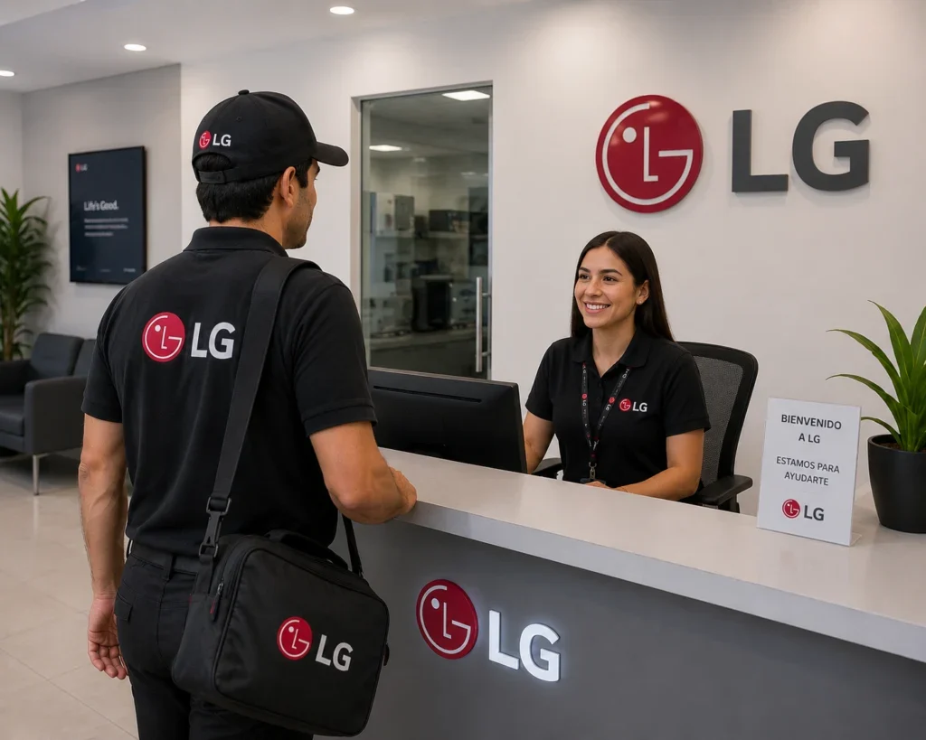 Recepción del centro de servicio LG
